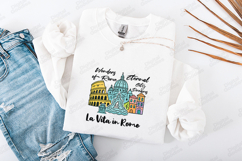 Wonders of Rome SVG - Colorful Eternal City Skyline File Product Image 1
