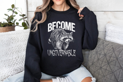 Vintage Angry Raccoon PNG, Trash Panda Meme Graphic, Funny Product Image 3
