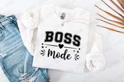 Boss Mode SVG - Trendy Minimalist Office &amp; Hustle Design Product Image 2