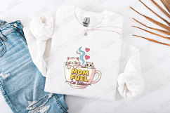 Mom Fuel Cat Edition SVG - Cute Motherhood Coffee Clipart Product Image 3