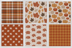 16 Terracotta Autumn Seamless Patterns Product Image 3