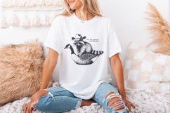 Up To Some Nonsense Raccoon PNG, Funny Animal png, Vintage Product Image 3