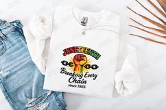 Juneteenth SVG - Breaking Every Chain Power Fist Heritage Product Image 3