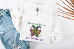 Mardi Gras Jester SVG - King of the Parade Butterfly Art Product Image 3