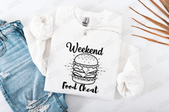 Weekend Food Cheat Burger SVG PNG JPG Funny Food Art Product Image 3