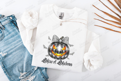 Shine of Shadows Glam Halloween Pumpkin PNG Sublimation Product Image 3