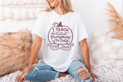 I Teach The Cutest Pumpkins In The Patch PNG, Fall Teacher Product Image 2
