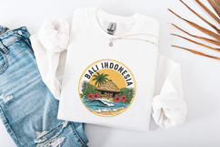 Bali Indonesia SVG Tropical Beach Hut Sublimation PNG Product Image 3