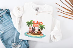 Kawaii Bunny Island Summer Tropical Vacation Clipart Product Image 3