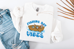 Fishing Day Vibes Lake Life Summer Boat Sublimation PNG Product Image 3