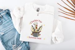 Cluckin For Summer Heat Funny Chef Chicken BBQ Sublimation Product Image 3