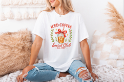 Iced Coffee Social Club Est. 1987 PNG, Coffee Club Lover Product Image 3