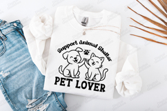 Support Animal Shelter SVG - Pet Lover Puppy &amp; Kitten Design Product Image 2