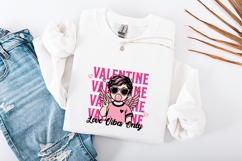 Love Vibes Only PNG - Retro Cupid Valentine Sublimation Product Image 3