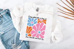 Every Petal Tells a Story Boho Floral SVG Retro Flower PNG Product Image 2