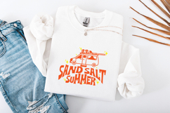Sand Salt Summer SVG | Retro Surf Van Beach Vacation Design Product Image 3