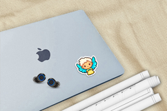 Christmas Little Angel Printable Stickers PNG Files Product Image 2