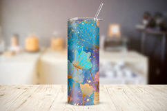 Floral Whimsical Gradient Seamless Tumbler Wrap 20 oz Product Image 3