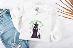 No Rest For The Wicked SVG - Gothic Witch Cat Halloween File Product Image 3