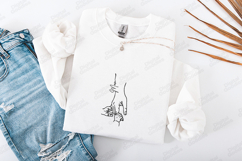 Mom Line Art SVG - Mother and Child Hands Minimalist Art Product Image 3