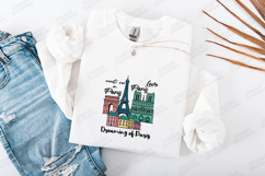 Paris France City Landmarks SVG Travel Sublimation Design Product Image 3