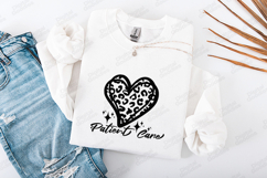 Patient Care SVG - Trendy Leopard Print Heart Nurse File Product Image 3