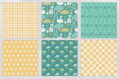 Mint Coquette Seamless Patterns - 16 JPEG Patterns Product Image 3