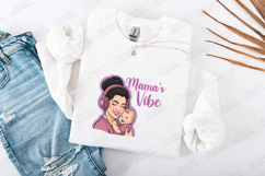 Mama's Vibe SVG - Cute Motherhood Headphones &amp; Baby Art Product Image 3