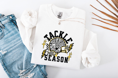 Tackle Season SVG - Football Typography Helmet &amp; Stars Product Image 3