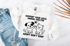 Easily Distracted by Cats SVG - Funny Cat Quote Cut File Product Image 2