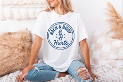 Back &amp; Body Hurts PNG, Funny Back Pain Shirt Design, Product Image 3