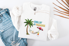 Chillin in Paradise Summer Hammock Tropical Sublimation Product Image 1