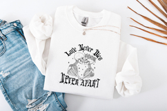 Love Never Dies Skeleton Valentine Sublimation PNG Art Product Image 3