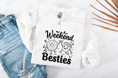 Weekend Besties Coffee And Donut SVG PNG JPG Cute Art Product Image 3