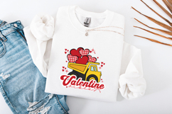 Valentine Truck SVG Boy Construction Valentine Vibes PNG Product Image 3