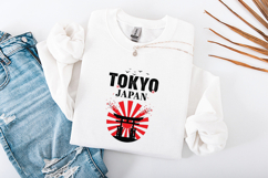 Tokyo Japan SVG Retro Torii Gate Cherry Blossom PNG Product Image 3