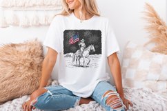 Retro Cowgirl PNG, Trendy Shirt Design, 4th of July png, Product Image 3
