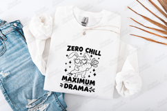 Zero Chill Maximum Drama Bunny SVG PNG JPG Shirt Design Product Image 3