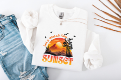 Lets Watch the Sunset SVG - Retro Mountain Adventure Graphic Product Image 3