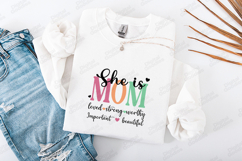 Mama Bear SVG - Cute Minimalist Motherhood Bear Cut File Product Image 3