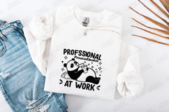 Professional Procrastinator Panda SVG PNG JPG Funny Art Product Image 3