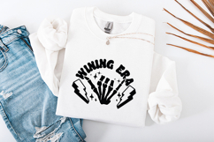 Retro Wining Era Skeleton Hand SVG Halloween Design Product Image 3