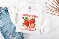 Strawberry Farm Fresh Goodness SVG Sweet Fruit Sublimation Product Image 2