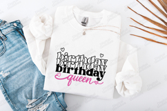 Birthday Queen SVG for T-Shirt and Craft Projects Product Image 1
