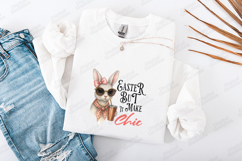 Easter But Make It Chic Bunny SVG - Trendy Retro Easter PNG Product Image 3