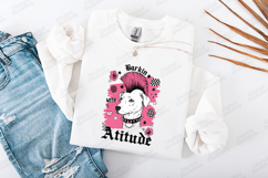 Barkin With Attitude Punk Dog Shirt Design Product Image 3