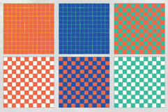 16 Vibrant Grid &amp; Checker Seamless Patterns Product Image 3