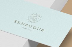 Hands in round floral frame logotype Product Image 3