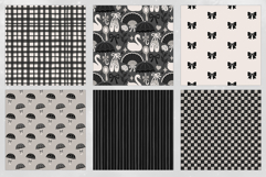 Noir Coquette Seamless Patterns - 16 JPEG Patterns Product Image 3