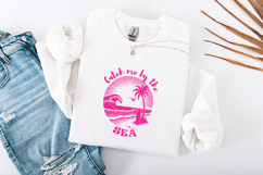 Catch Me By The Sea Summer SVG - Retro Beach Palm Tree PNG Product Image 3